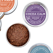 Load image into Gallery viewer, Cocoa Calm Coffee Dust | 120 servings | Coffee Flavoring using Spices: Cocoa, Lavender and Sea Salt
