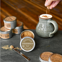 Load image into Gallery viewer, Gingerbread Coffee Dust | 120 servings | Coffee Flavoring using Spices: Cinnamon, Ginger, Allspice, Clove, Nutmeg and Sea Salt
