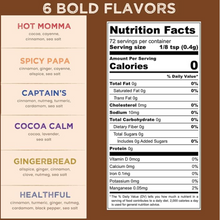 Load image into Gallery viewer, Ingredients of each flavor and nutrition facts
